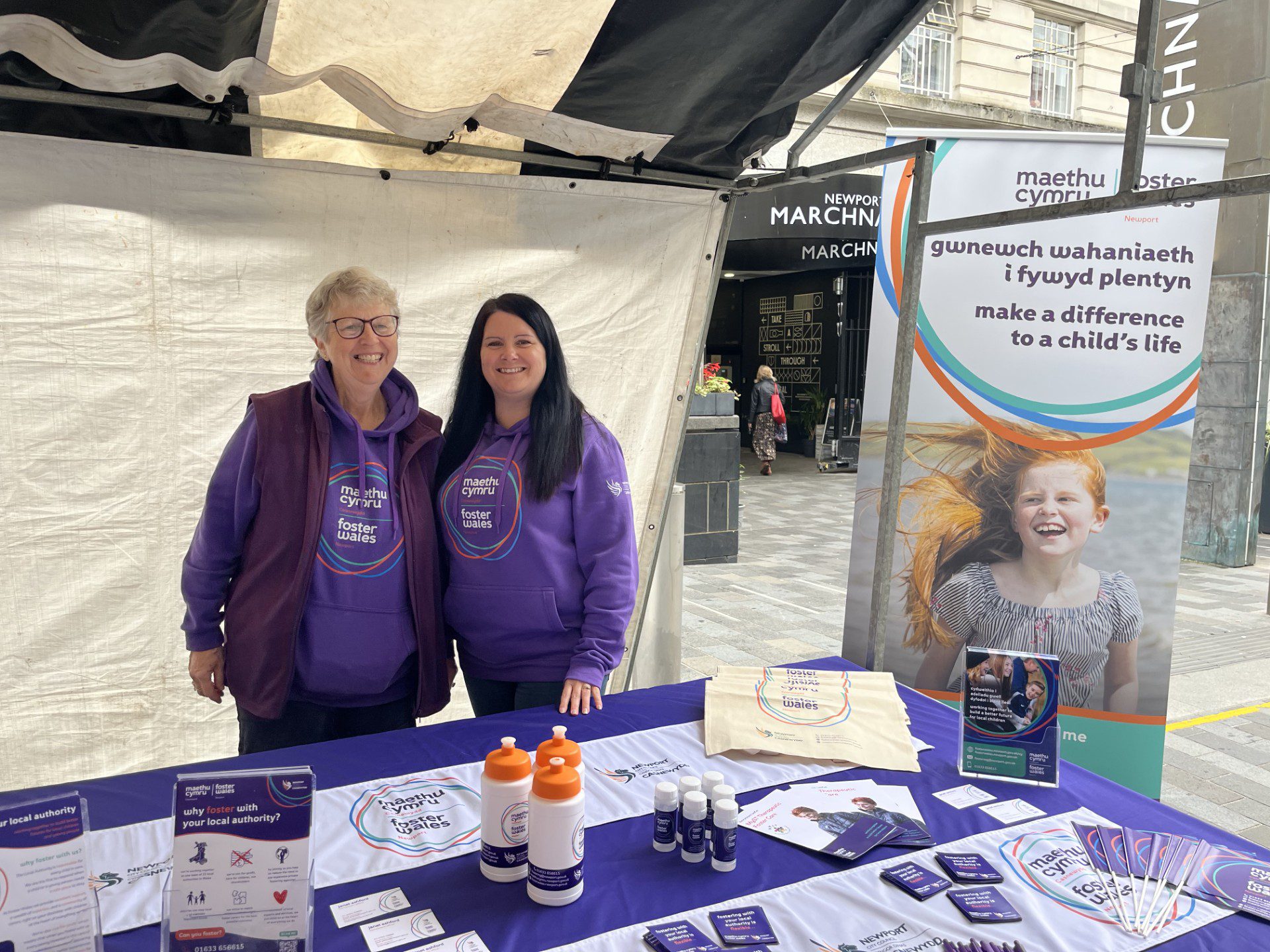 Foster Wales staff at Newport Food Festival